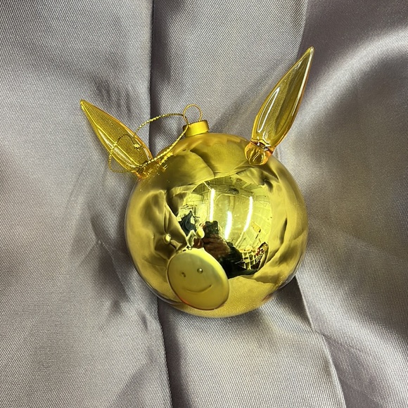 NWT,Alessi AMJ13 5 GD Donkey Bauble for Christmas Tree, Blown Glass, Gold, 13.5 - Picture 5 of 17